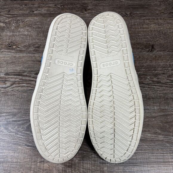 Crocs Torino Slip On Shoes Men\'s 9 Gray Canvas Comfort Loafers Sneakers 203961 main image 6